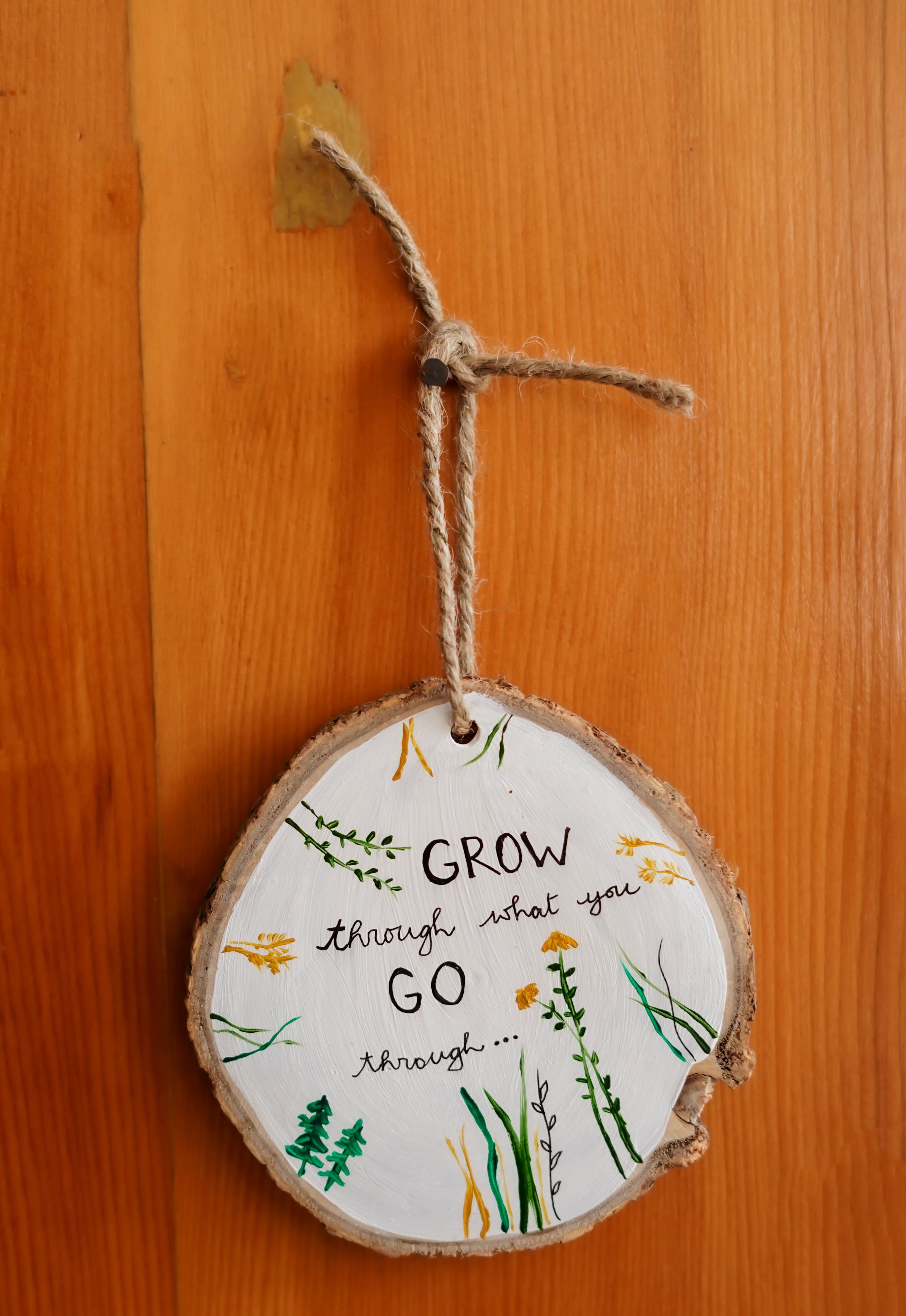 Wooden Ornaments/Wall Hanging : Quote
