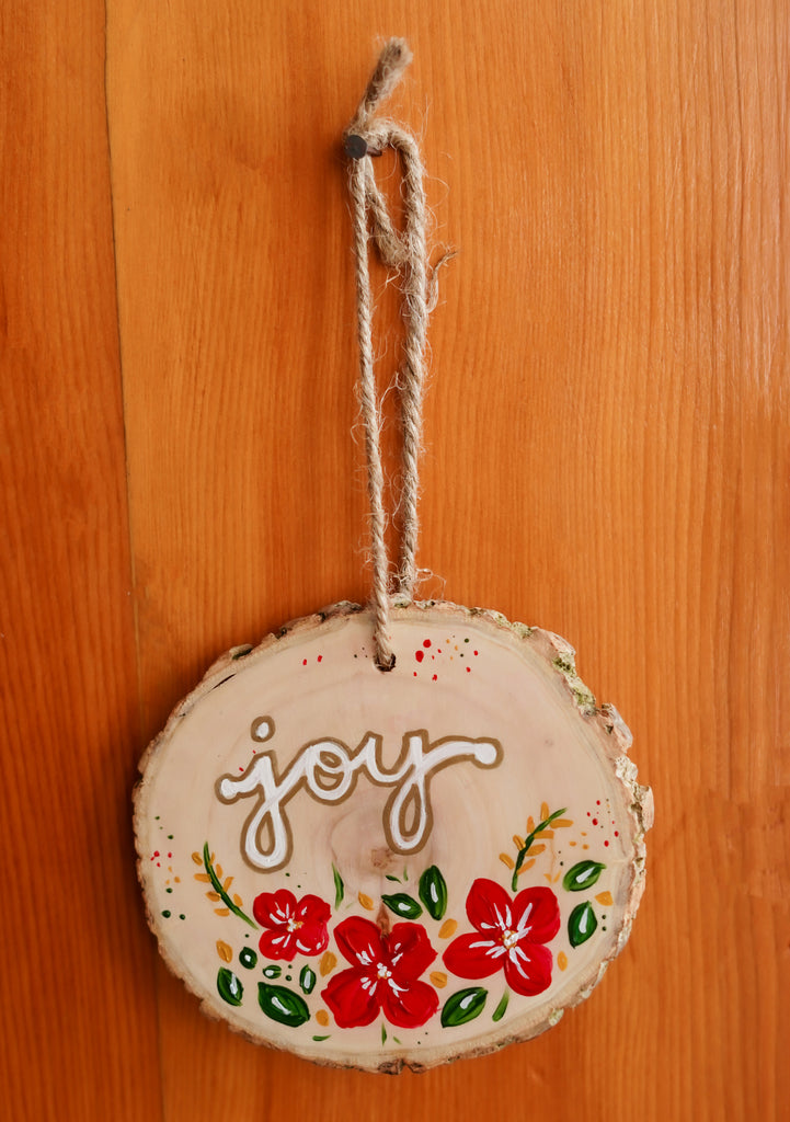 Wooden Ornaments/Wall Hanging: JOY