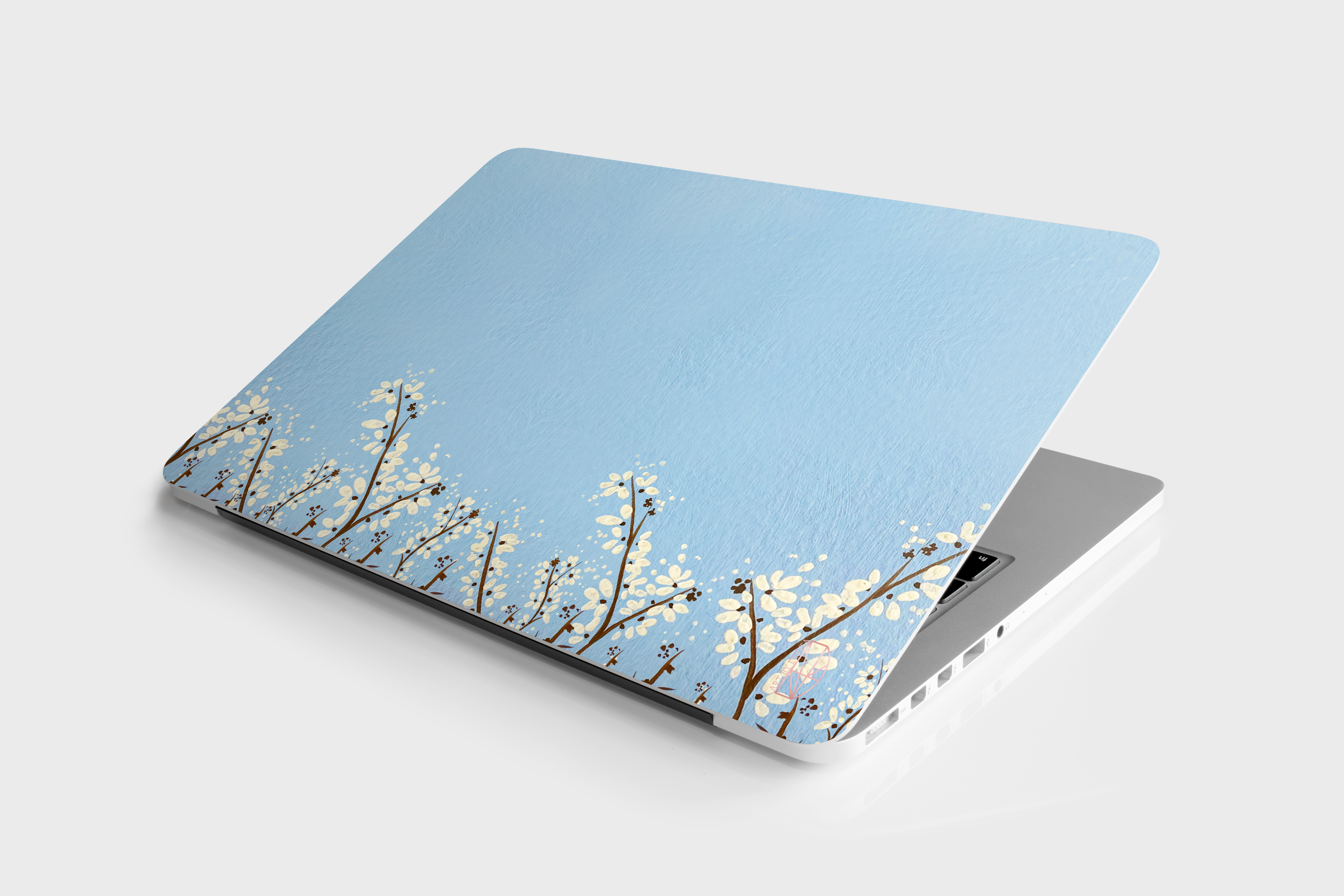 Laptop Skin - Blue and White