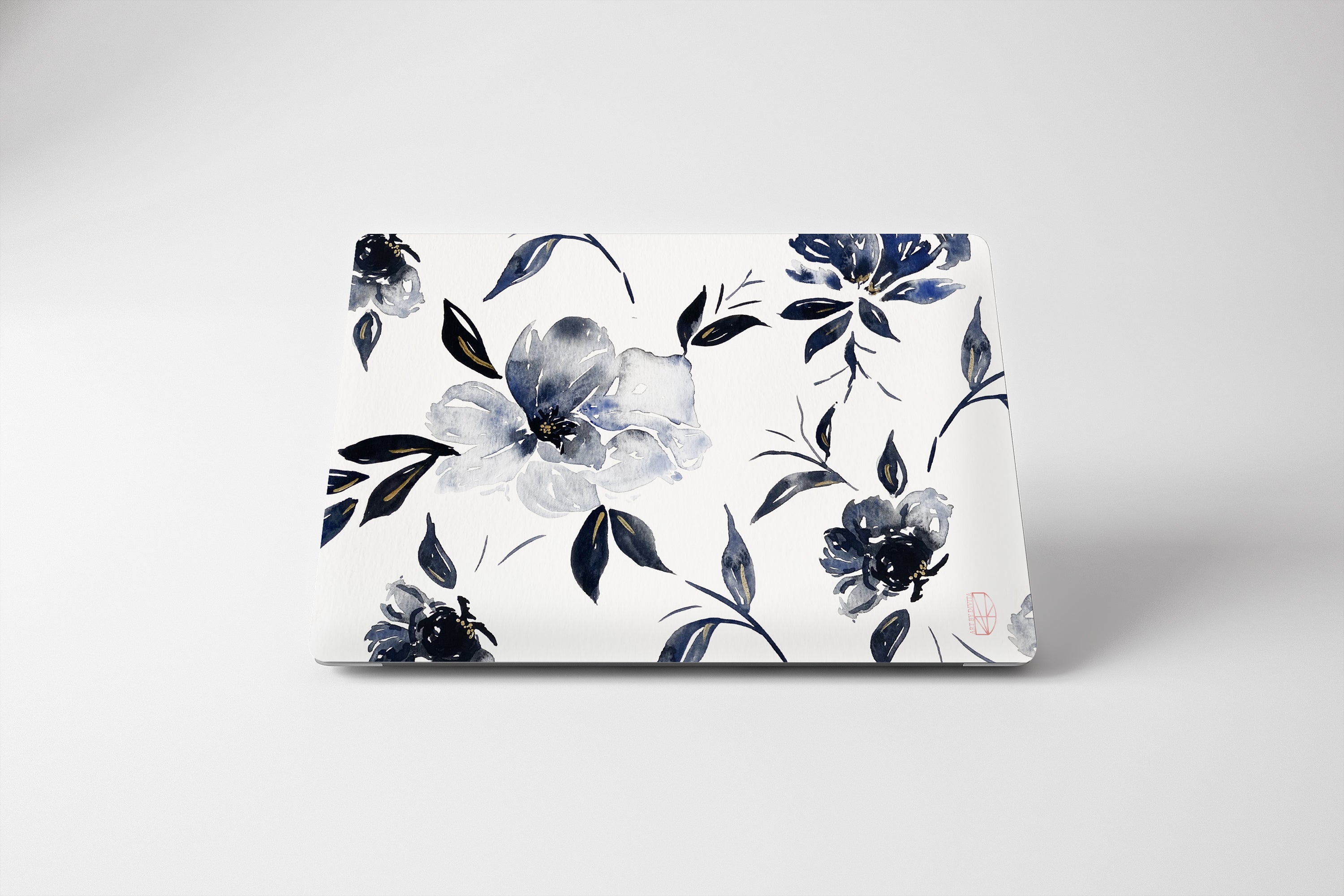 Laptop Skin - Blue floral