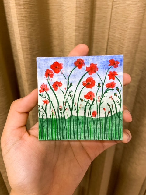 Mini Canvas : Flowery Field