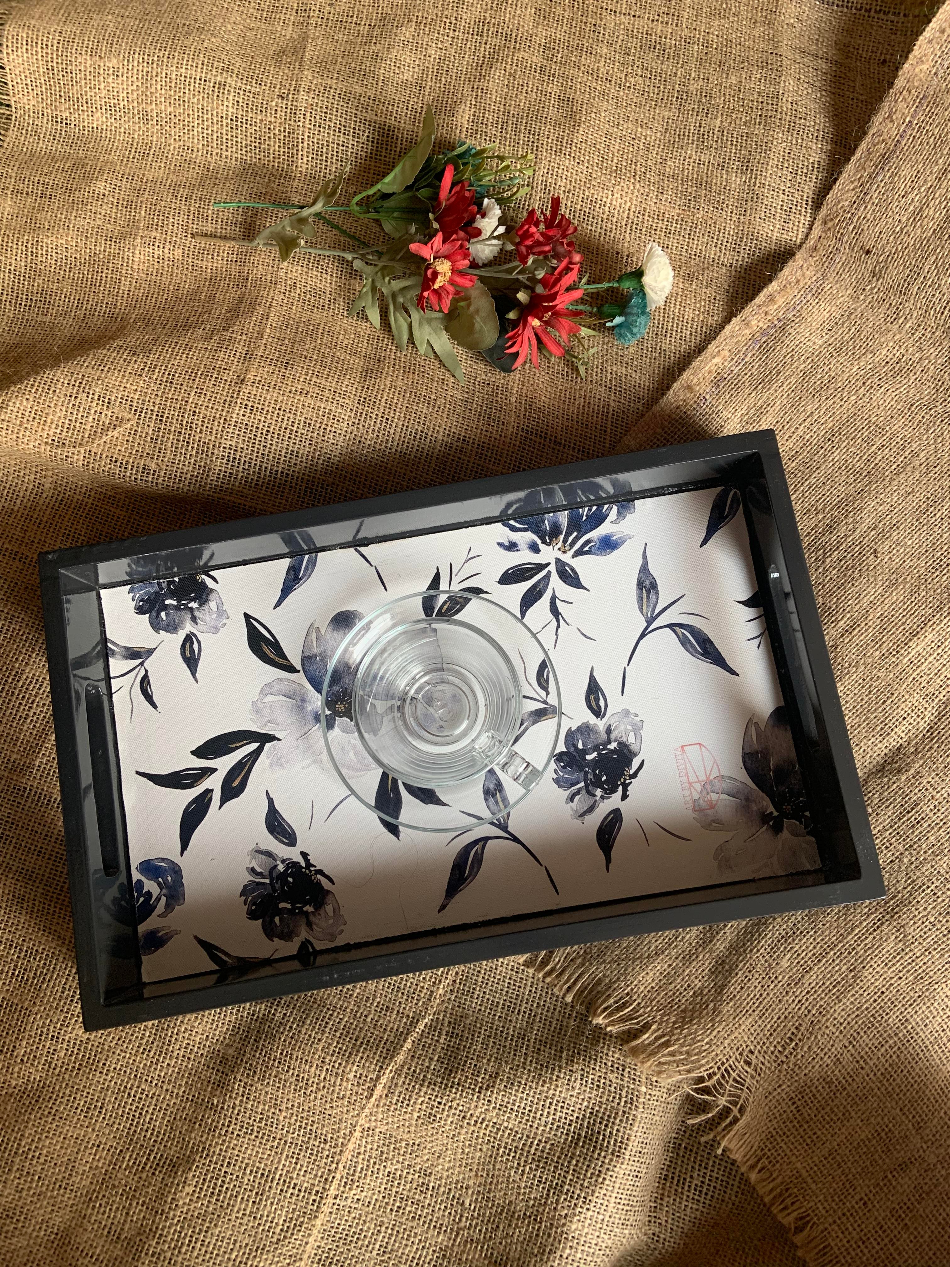 Tray: Blue Floral